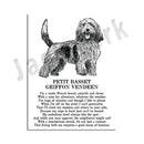 Framed black and white dog breeds poster set bedroom wall art
