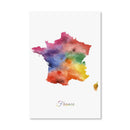 France Rainbow Canvas