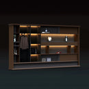 Altus · Office Library Wall Shelves w/ Integrated Lighting