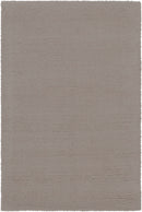 Brockton Solid Gray Wool Rug