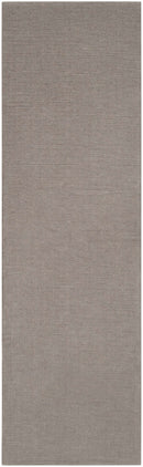 Brockton Solid Gray Wool Rug