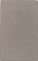 Brockton Solid Gray Wool Rug