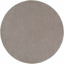 Brockton Solid Gray Wool Rug