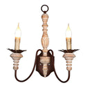 French country distressed white antique retro wall sconces bedroom