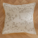 French cream jacquard floral pillow covers living room decor