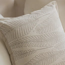French cream jacquard floral pillow covers living room decor