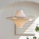 French cream modern chandelier white ceramic pendant for dining room