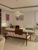 French cream modern chandelier white ceramic pendant for dining room