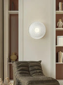 French cream petal wall lamp bedroom sconce
