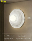 French cream petal wall lamp bedroom sconce