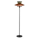 French design black and amber floor lamp for living room