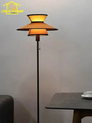 French design black and amber floor lamp for living room