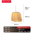 French design led pleated fabric pendant lights for dining room