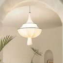 French fabric decorbites creamy e27 foyer chandelier bedroom light