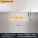 French golden crystal branch chandelier for living room