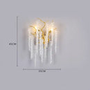 French golden crystal branch chandelier for living room