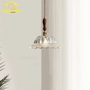 French ins walnut brass glass pendant lights kitchen island decorbites