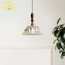 French ins walnut brass glass pendant lights kitchen island decorbites