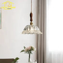 French ins walnut brass glass pendant lights kitchen island decorbites