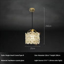 French light luxury white flower glass chandelier bedroom pendant light
