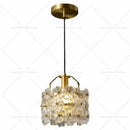 French light luxury white flower glass chandelier bedroom pendant light
