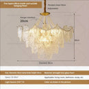 French luxury decorbites cream crystal chandelier living room light