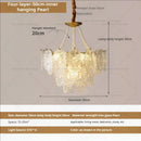 French luxury decorbites cream crystal chandelier living room light