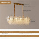 French luxury decorbites cream crystal chandelier living room light