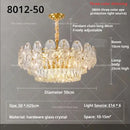 French luxury gold crystal rose chandelier dining room light