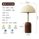 French medieval solid wood cream table lamp bedroom