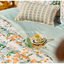 French pastoral cream floral pillow cover 30x50cm bedroom decor