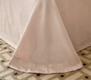 French princess 1000tc cream & pink floral bedding set bedroom ruffles