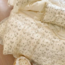 French princess floral lace ruffles bedding set bedroom decor