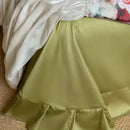 French rustic rose cream cotton duvet set bedroom pleated ruffles