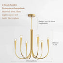 French style black and gold pendant light dining room chandelier