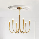French style black and gold pendant light dining room chandelier