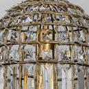 DecorBites™ Bronze 1-Light Crystal Chandelier French Lighting for Kitchen, Living Room, Dining, Bedroom