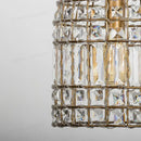 DecorBites™ Bronze 1-Light Crystal Chandelier French Lighting for Kitchen, Living Room, Dining, Bedroom