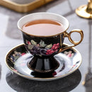 French style cream fruit bone china teaware set dining room tea cup