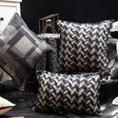 French style decor black & white zigzag pillowcase living room decor