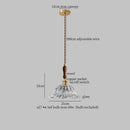 French style fluted clear glass led pendant light dining room