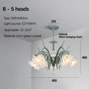 French style white crystal flower chandelier living room light