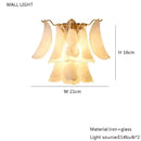French white glass petal chandelier dining room pendant lights