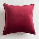 Fringed velvet cushion cover – living room quilted pillow
