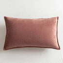 Fringed velvet cushion cover – living room quilted pillow