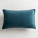 Fringed velvet cushion cover – living room quilted pillow