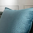 Fringed velvet cushion cover – living room quilted pillow