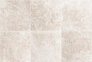 Frontier20 Travertine Cross Cut White Froniter20 Coping & Stair Tread Corner Left Look Porcelain Moldings 12x24