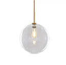 Frosted and mirrored glass ball pendant light for dining room
