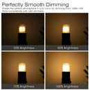 Frosted dimmable tubular led light bulbs 10 pack kitchen light